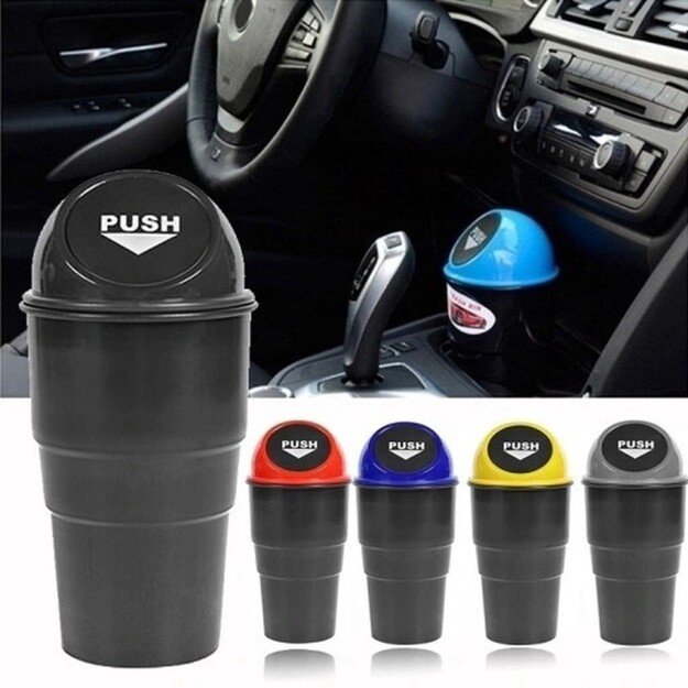 Dunlop - Automobilio šiukšliadėžė 400 ml 10x17 cm (raudona / juoda) 2