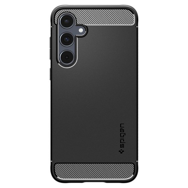 „Spigen Rugged Armor“ – dėklas, skirtas Samsung Galaxy A55 5G (matinė juoda) 19
