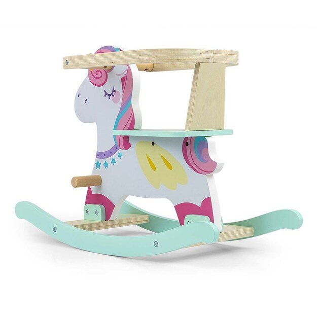 Milly Mally Lucky 12 Unicorn medinis supamas arkliukas su atlošu