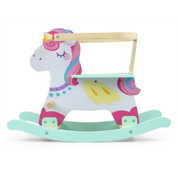 Milly Mally Lucky 12 Unicorn medinis supamas arkliukas su atlošu
