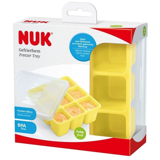 NUK silikoninė šaldymo forma geltona