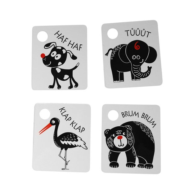 Kontrastinės kortelės su spalvų elementu 6