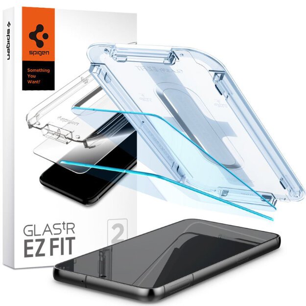 Spigen Glas.TR EZ Fit 2-Pack - Grūdintas stiklas, skirtas Samsung Galaxy S23+ 2 vnt. (Skaidrus)