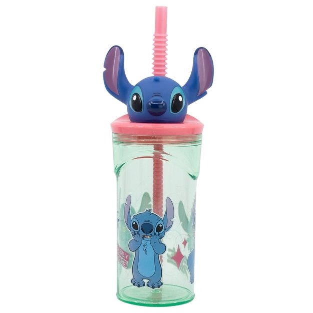 „Disney Stitch“ – puodelis su šiaudeliais ir 3D figūrėle iš „Flowers“ kolekcijos (360 ml) 1 „Disney Stitch“ – puodelis su šiaudeliais ir 3D figūrėle iš „Flowers“ kolekcijos (360 ml) 1