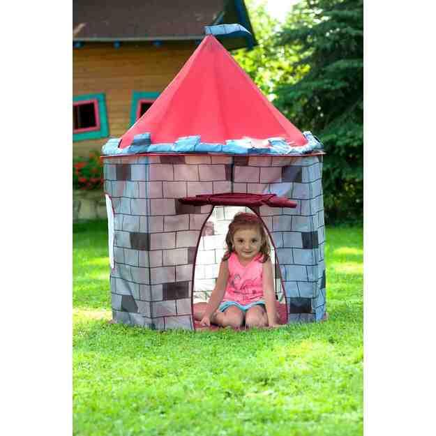 Vaikų palapinė „Castle Baby Mix“ pilka (pažeista pakuotė)