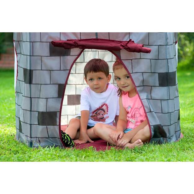 Vaikų palapinė „Castle Baby Mix“ pilka (pažeista pakuotė)