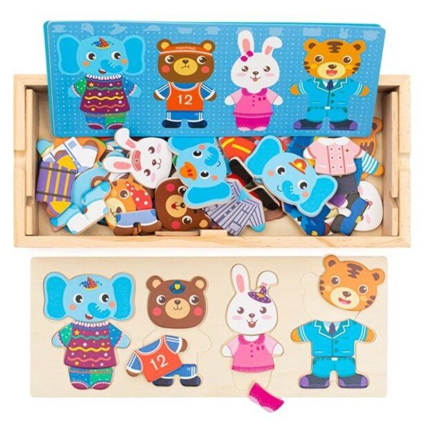 Animal Puzzle Box Montessori Baby Mix