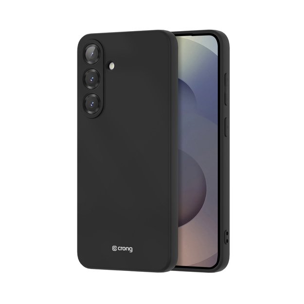 Crong Color Cover – dėklas, skirtas Samsung Galaxy S25+ (juodas)