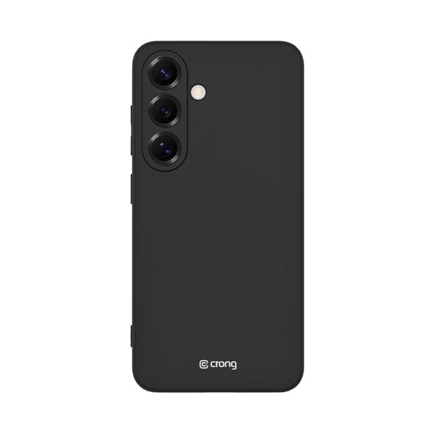Crong Color Cover – dėklas, skirtas Samsung Galaxy S25+ (juodas)