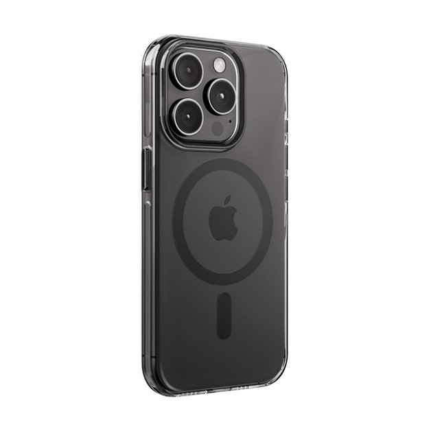 Crong Clear MAG Pro – dėklas iPhone 15 Pro MagSafe (juodas) 4