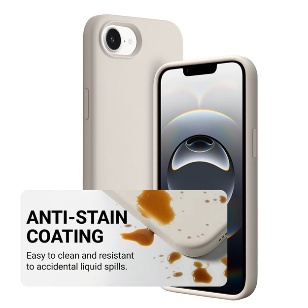 Crong Color Cover Magnetic – dėklas, skirtas iPhone 16e MagSafe (akmens smėlio spalvos)