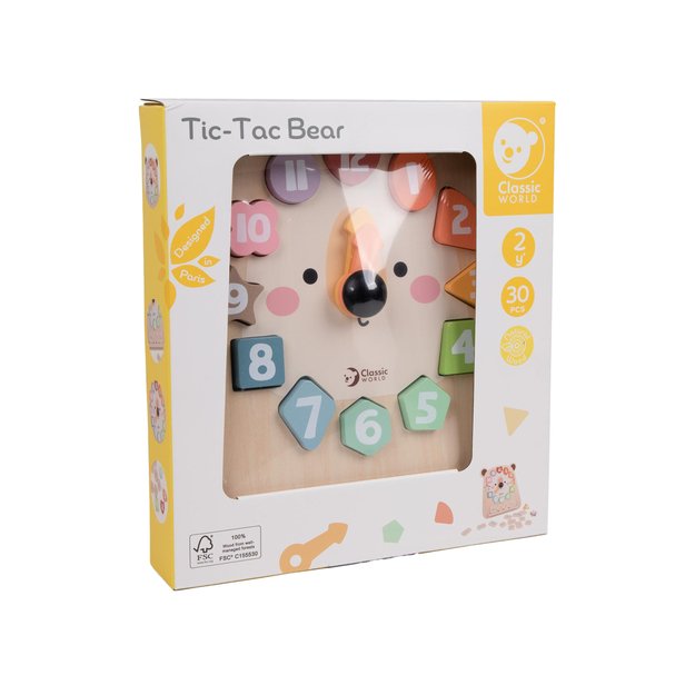 Medinis laikrodis su meškiuko įdėklu dėžutėje 2