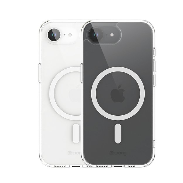 Crong Clear MAG dangtelis – iPhone 16e MagSafe dėklas (skaidrus) 16