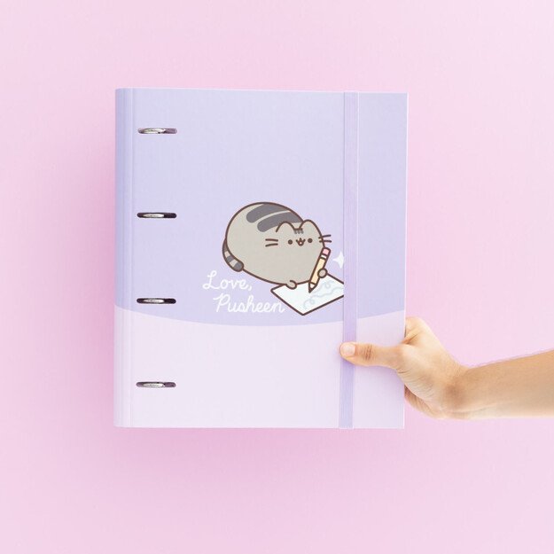 Pusheen - A4 segtuvas iš Moments Collection (4 žiedai, elastinė juosta) 7