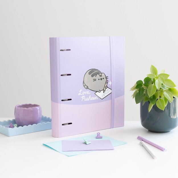Pusheen - A4 segtuvas iš Moments Collection (4 žiedai, elastinė juosta) 4