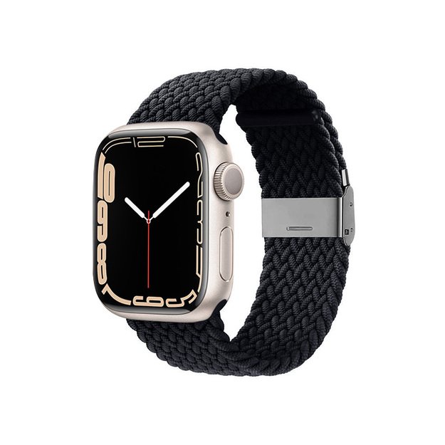 Crong Wave Band – pintas dirželis Apple Watch 38/40/41/42 mm (grafitas) 1
