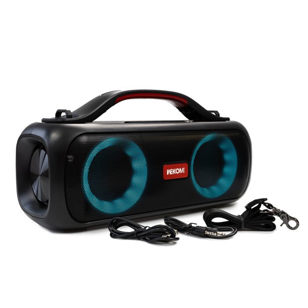 WEKOME D38 Yinla serija – V5.0 30W RGB LED nešiojamasis belaidis Bluetooth garsiakalbis (juodas) 16