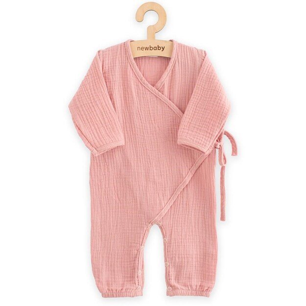 Baby Muslin Jumpsuit New Baby rožinis, 80 (9-12m)