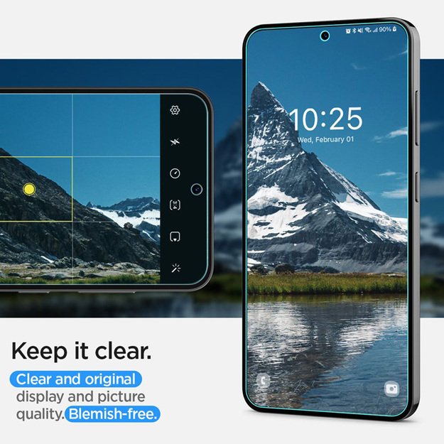 Spigen Neo Flex 2-Pack - Apsauginė plėvelė 2 vnt, skirta Samsung Galaxy S24 (skaidri)