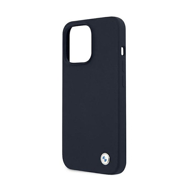 BMW Silicone Signature Llogo – dėklas, skirtas iPhone 13 Pro Max (tamsiai mėlynas)