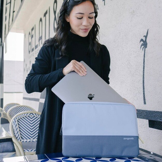 STM Origin nešiojamojo kompiuterio dėklas – dėklas, skirtas MacBook Pro 14 / 14 colių / 13 colių nešiojamajam kompiuteriui (Glacier mėlyna)