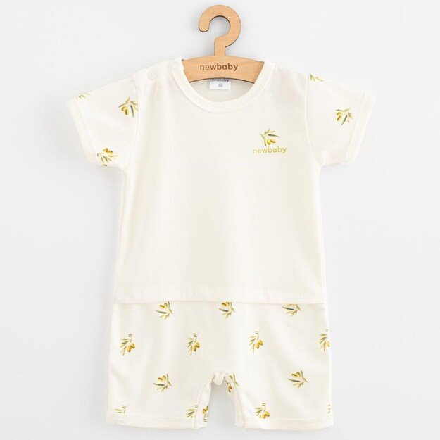 Kūdikio vasarinis kombinezonas iš ekologiškos medvilnės New Baby Olives, 80 (9-12 mėn.)