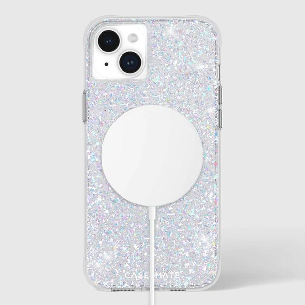 „Case-Mate Twinkle MagSafe“ – „iPhone 15 Plus“ dėklas (diskotekos spalvos)