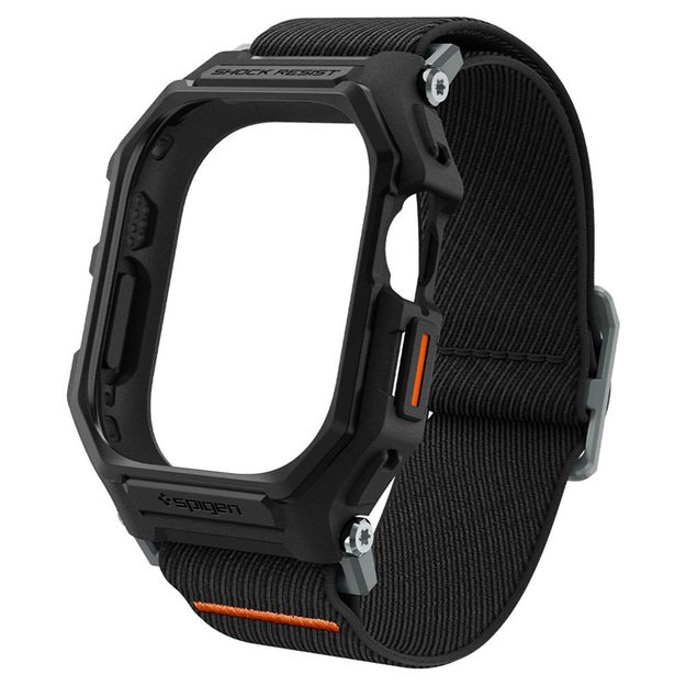 „Spigen Lite Fit Pro“ – dėklas su dirželiu, skirtas „Apple Watch Ultra 1/2“ (49 mm) (matinis juodas)