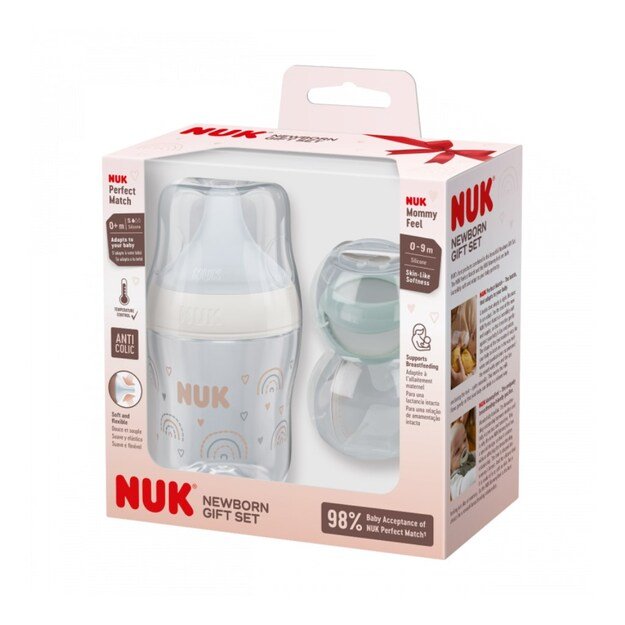 NUK Perfect Match kūdikių buteliukų dovanų rinkinys naujagimiui, 150 ml 1