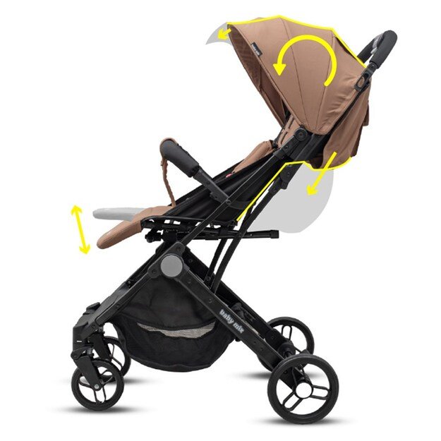 Golfo vežimėlis Bimelo Baby Mix pilkas