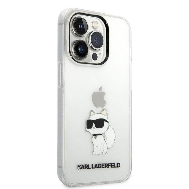 „Karl Lagerfeld IML NFT Choupette“ dėklas, skirtas „iPhone 14 Pro Max“ (skaidrus)