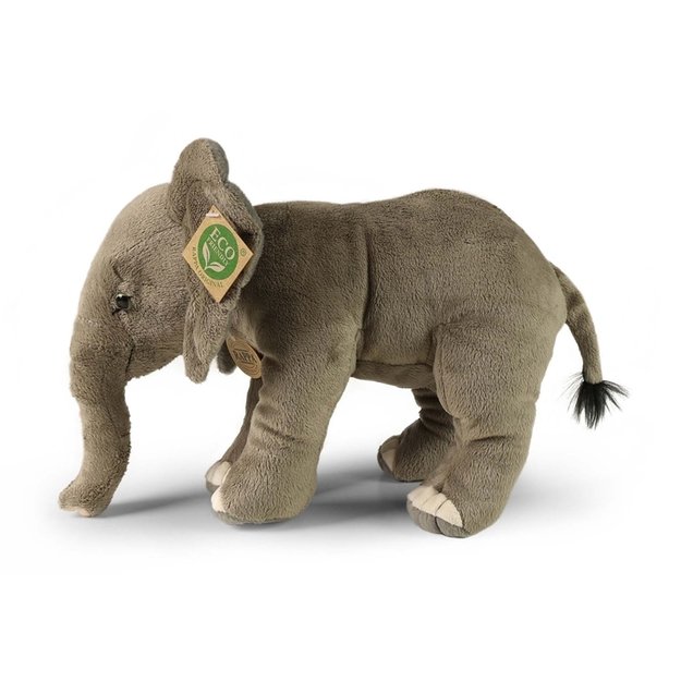 Pliušinis žaislas „Rappa“ – realistiškas afrikinis dramblys, 28 cm, ekologiškas