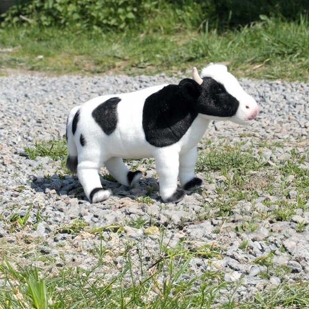 Pliušinis žaislas Rappa - realistiška karvė 35 cm, ekologiškas 1