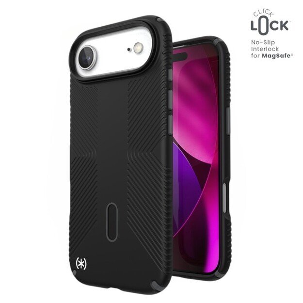 „Speck Presidio2 Grip ClickLock & MagSafe“ dėklas, skirtas „iPhone 17 Air“ (juodas / pilkas / baltas) 12