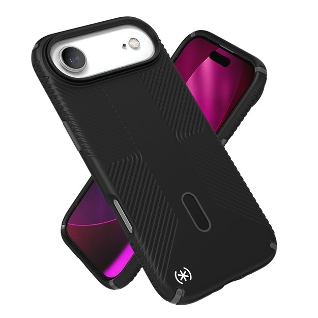 „Speck Presidio2 Grip ClickLock & MagSafe“ dėklas, skirtas „iPhone 17 Air“ (juodas / pilkas / baltas) 10