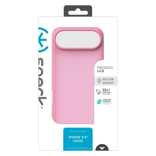 „Speck Presidio Lux MagSafe“ – „iPhone 17 Air“ dėklas (ibis rožinis / tamsiai ibis / „Canon“ žalias) 3