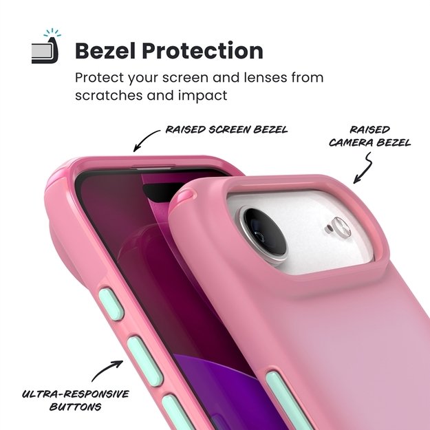 „Speck Presidio Lux MagSafe“ – „iPhone 17 Air“ dėklas (ibis rožinis / tamsiai ibis / „Canon“ žalias) 4