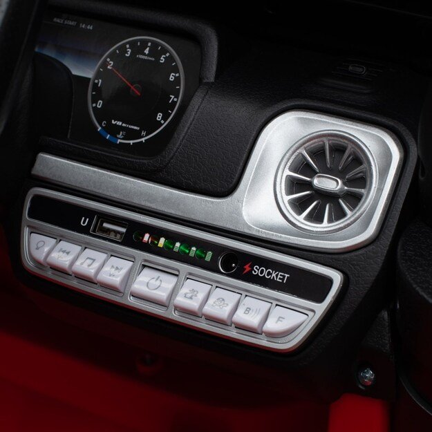 Elektrinis automobilis Baby Mix Mercedes-Benz G63 AMG raudonas 6