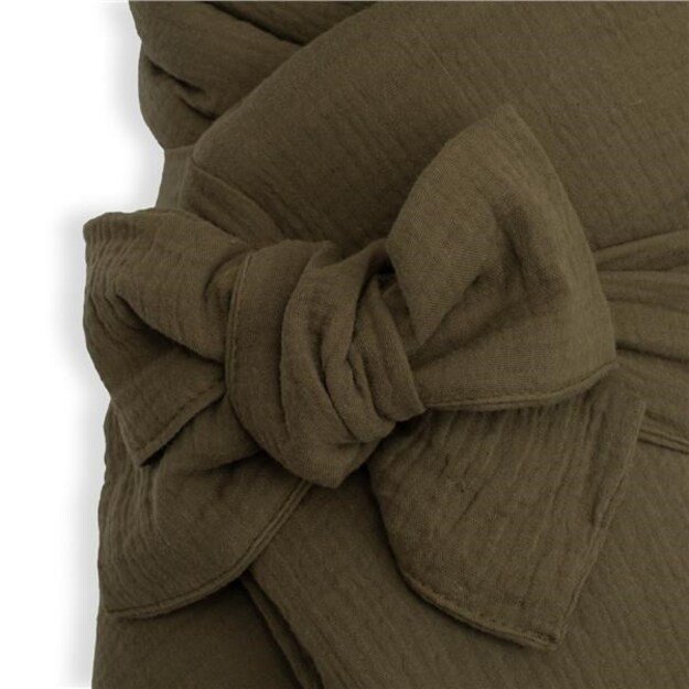 Muslin Lace-up Wrap New Baby olive 1