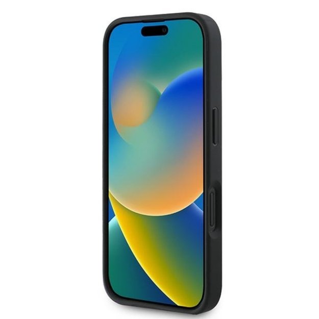 „Guess 4G Bottom Stripe“ dėklas, skirtas „iPhone 16“ (pilkas) 3