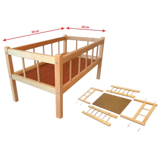 the wooden bed, 50 x 28 cm 2