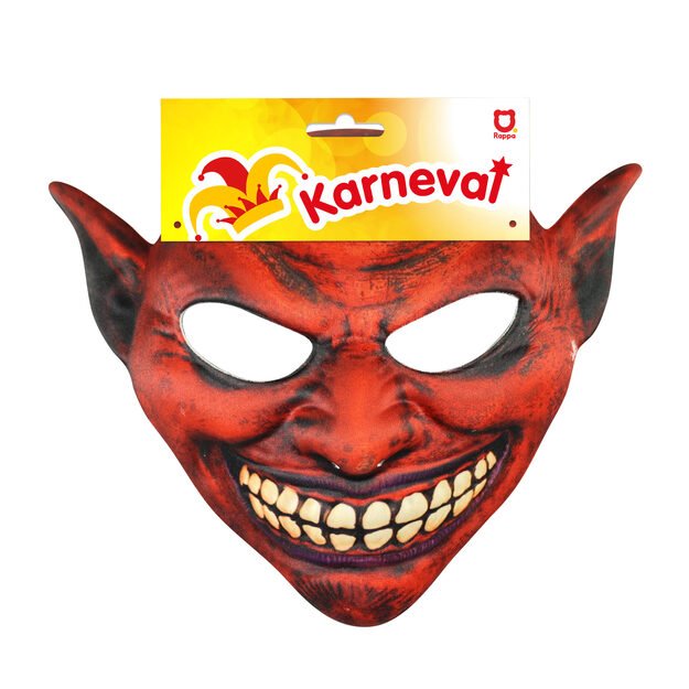 Devil textile mask for adults 3