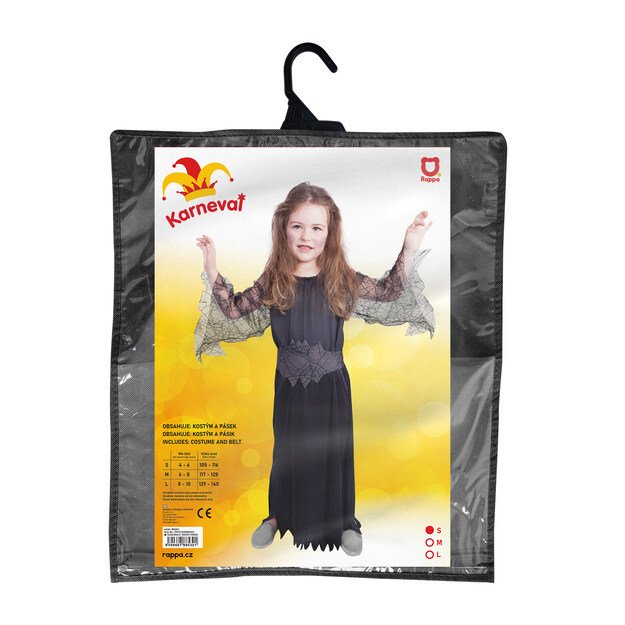 Vaikiškas kostiumas - juodoji ragana (S) 2