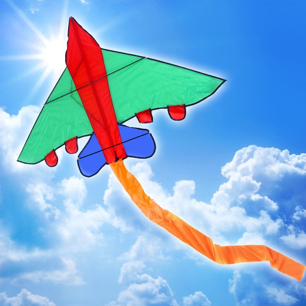 aitvarą skraidantis lėktuvas nailonas 140x98 cm 4