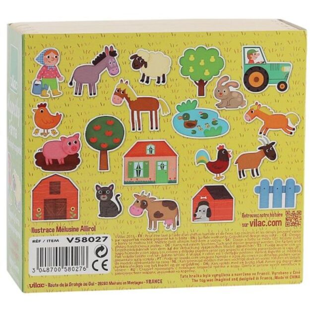 Vilac Wooden magnets farm 20pcs 3