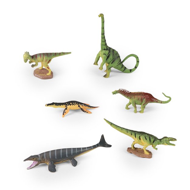 A set of dinosaurs 6 pcs 1