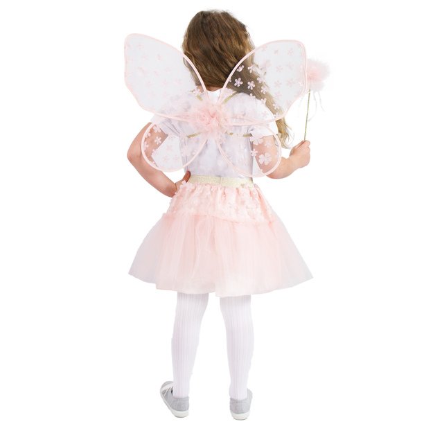Children costume pink fairy tutu skirt with accs. 4