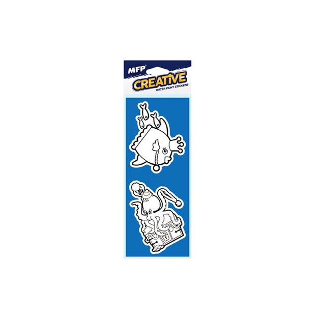 Water painting - 2 pcs foam stickers