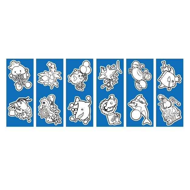 Akvareliniai paveikslai - 2 vnt. putplasčio lipdukų 2