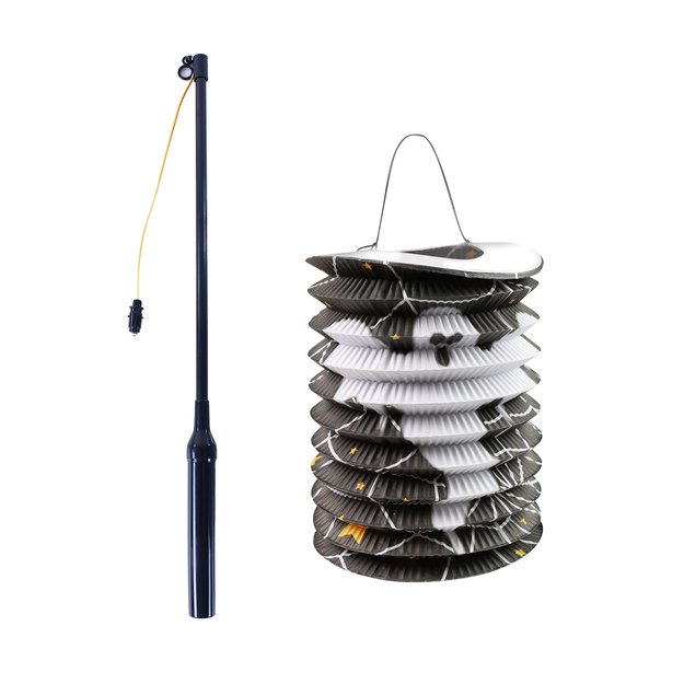 Latern Halloween 15 cm with stick 40 cm 1